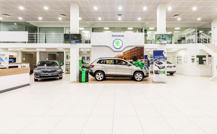 SKODA Automotive showroom