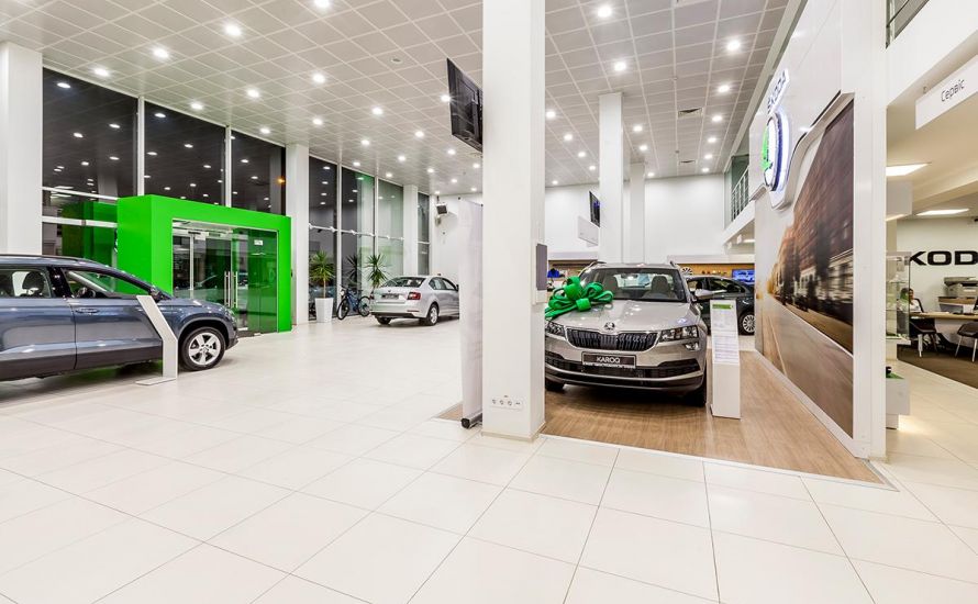 SKODA Automotive showroom