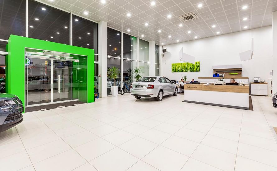 SKODA Automotive showroom