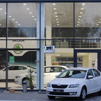 SKODA Automotive showroom